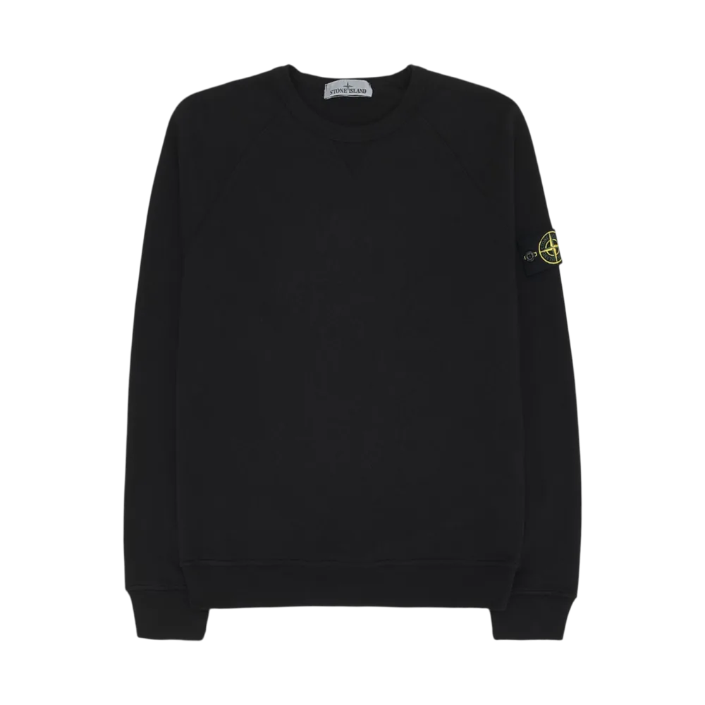 Stone Island 66360 Old Treatment Crewneck Sweatshirt Black - 23SS