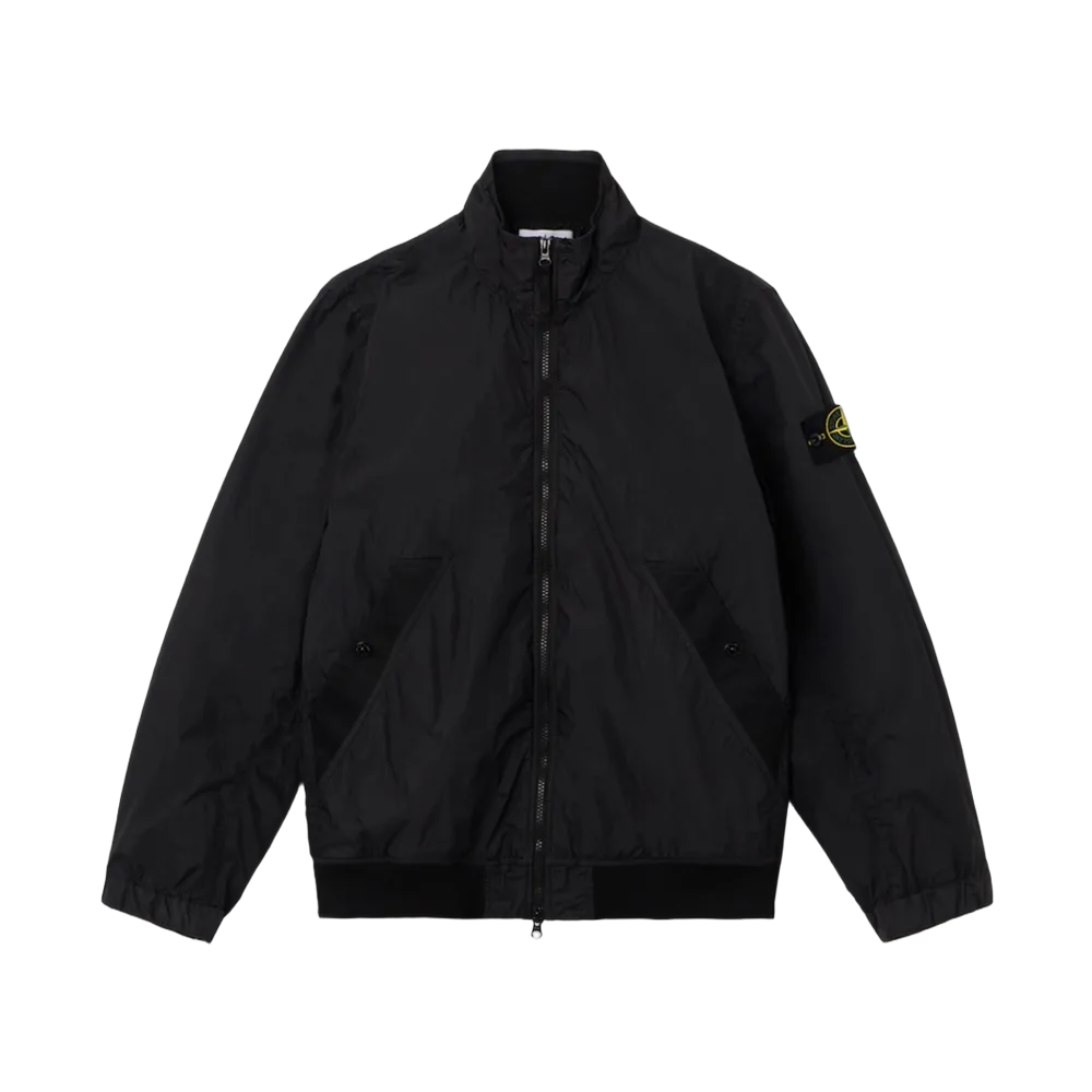 Stone Island 4100111 Garment Dyed Crinkle Reps Nylon Blouson Black - 26SS
