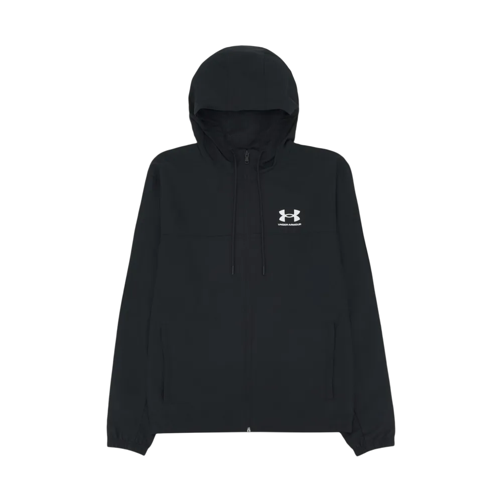 Under Armour Rival Woven Windbreaker Black White