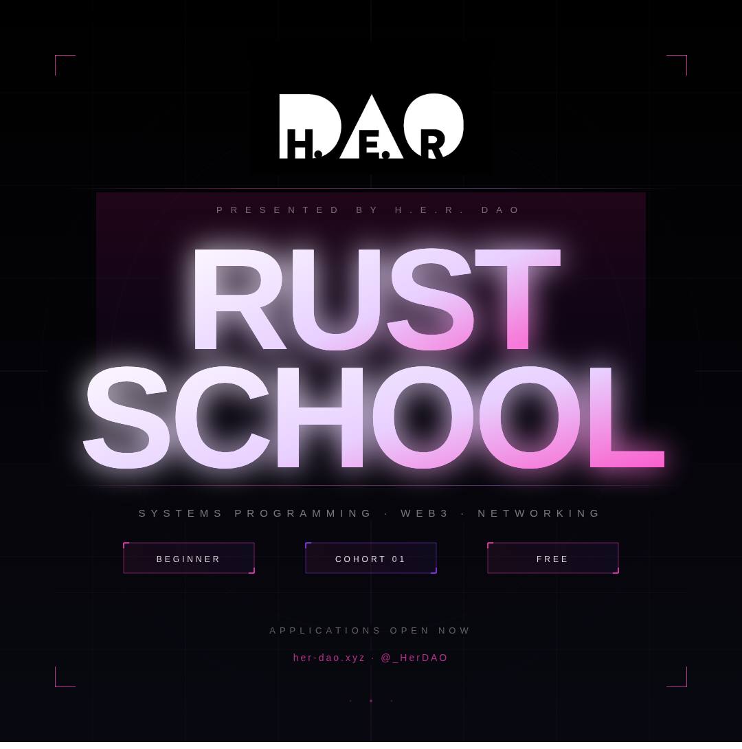 Rust School 🦀