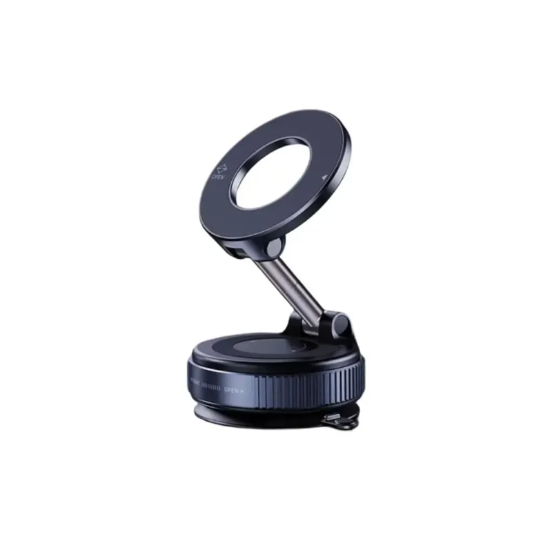 K007 Magnetic Car Phone Holder – 360° Rotatable Vacuum Suction Dashboard & Windshield Mount for Smartphones