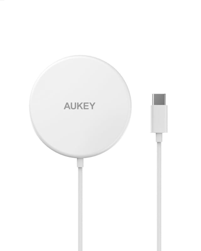 AUKEY LC-A1S Aircore 15W Magnetic Qi Wireless Charger – Fast Charging USB-C Wireless Charging Pad