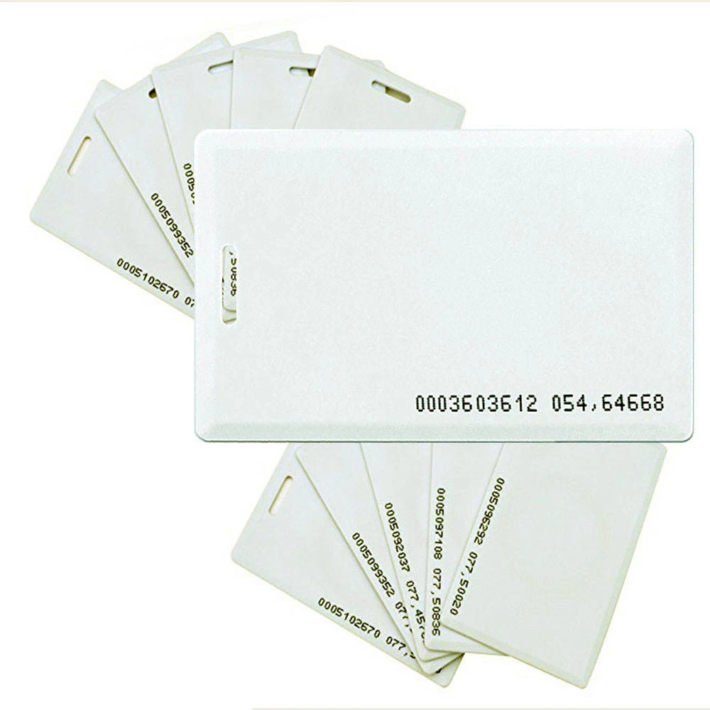 Asiali TK4100 125kHz PVC Contactless RFID Card | Waterproof | Access Control Time Attendance & Asset Tracking
