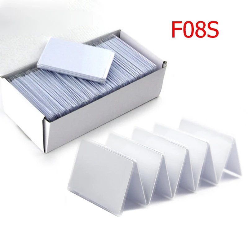Fudan F08S IC White Card 13.56MHz Smart RFID NFC Card for Access Control & Attendance