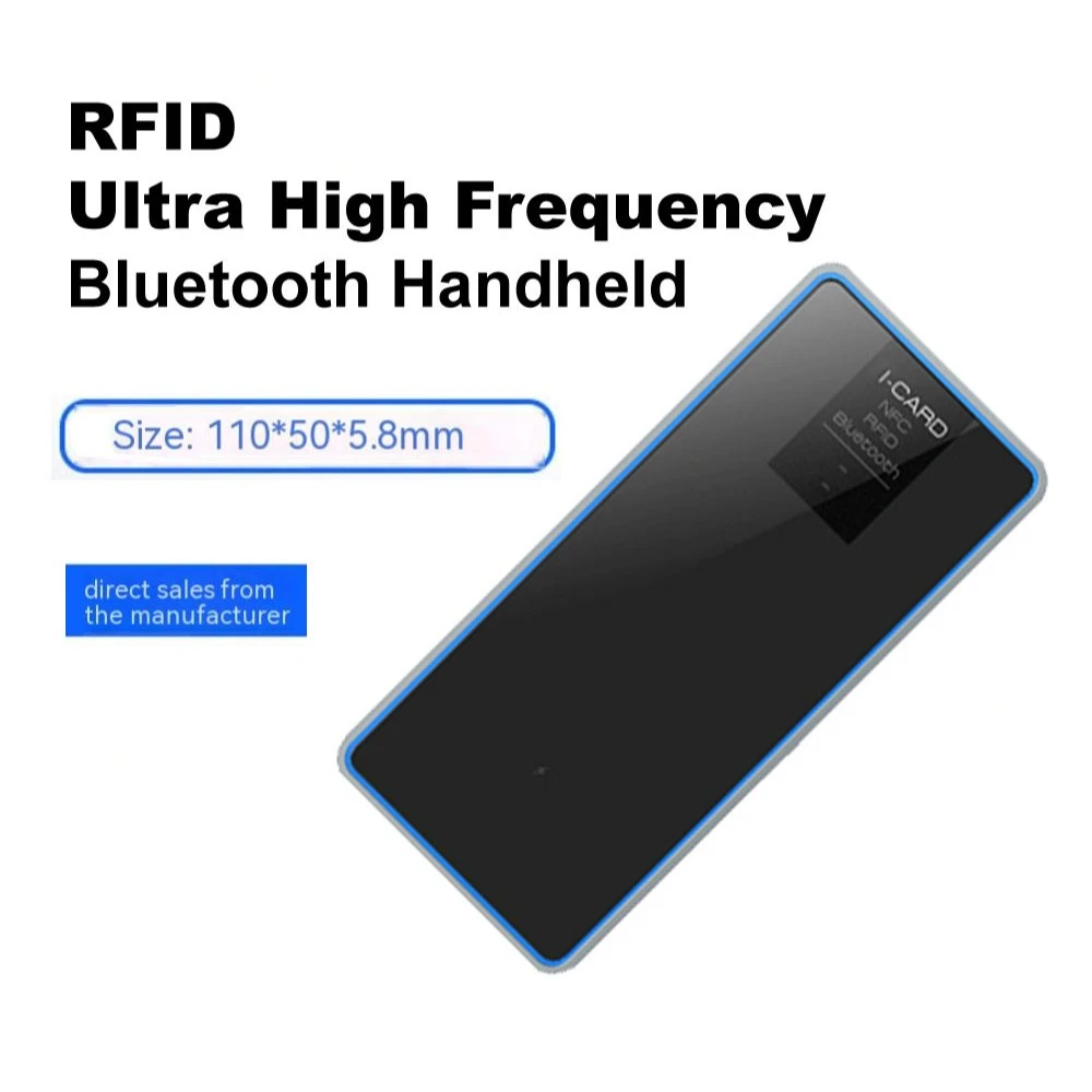 Asiali AL-CA8016 Portable Handheld UHF RFID Reader Writer Desktop Card Issuer with USB and Bluetooth for Asset Tracking and Warehouse Logistics