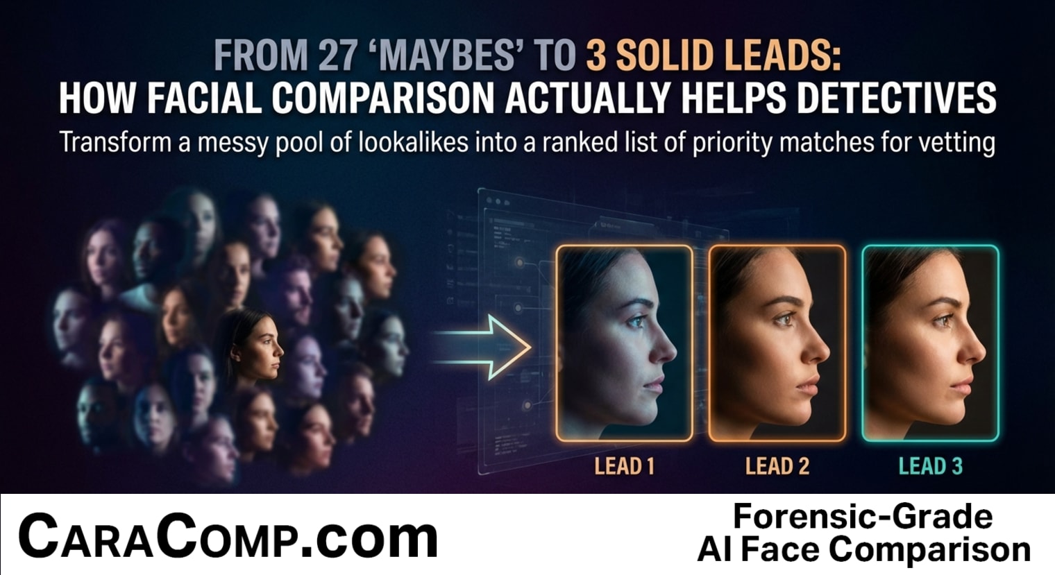 From 27 Maybes to 3 Solid Leads: How Facial Comparison Triages a Case