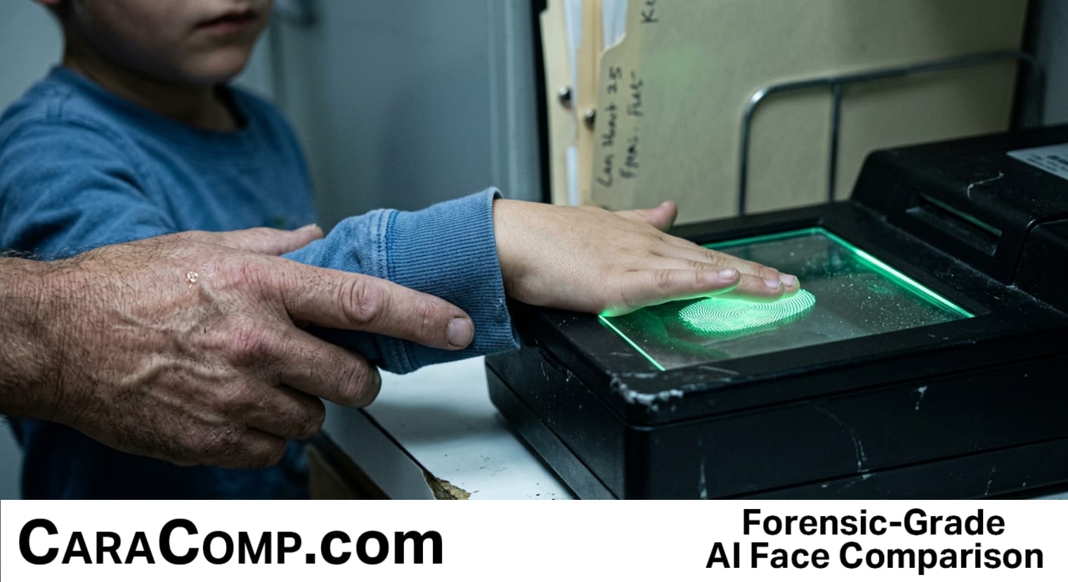what is biometric id unique bodily features child health card fingerprint scanne