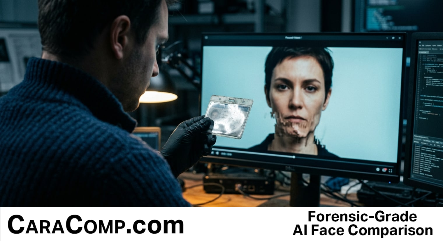 ai identity verification skin appear too smooth split-screen face and ID documen
