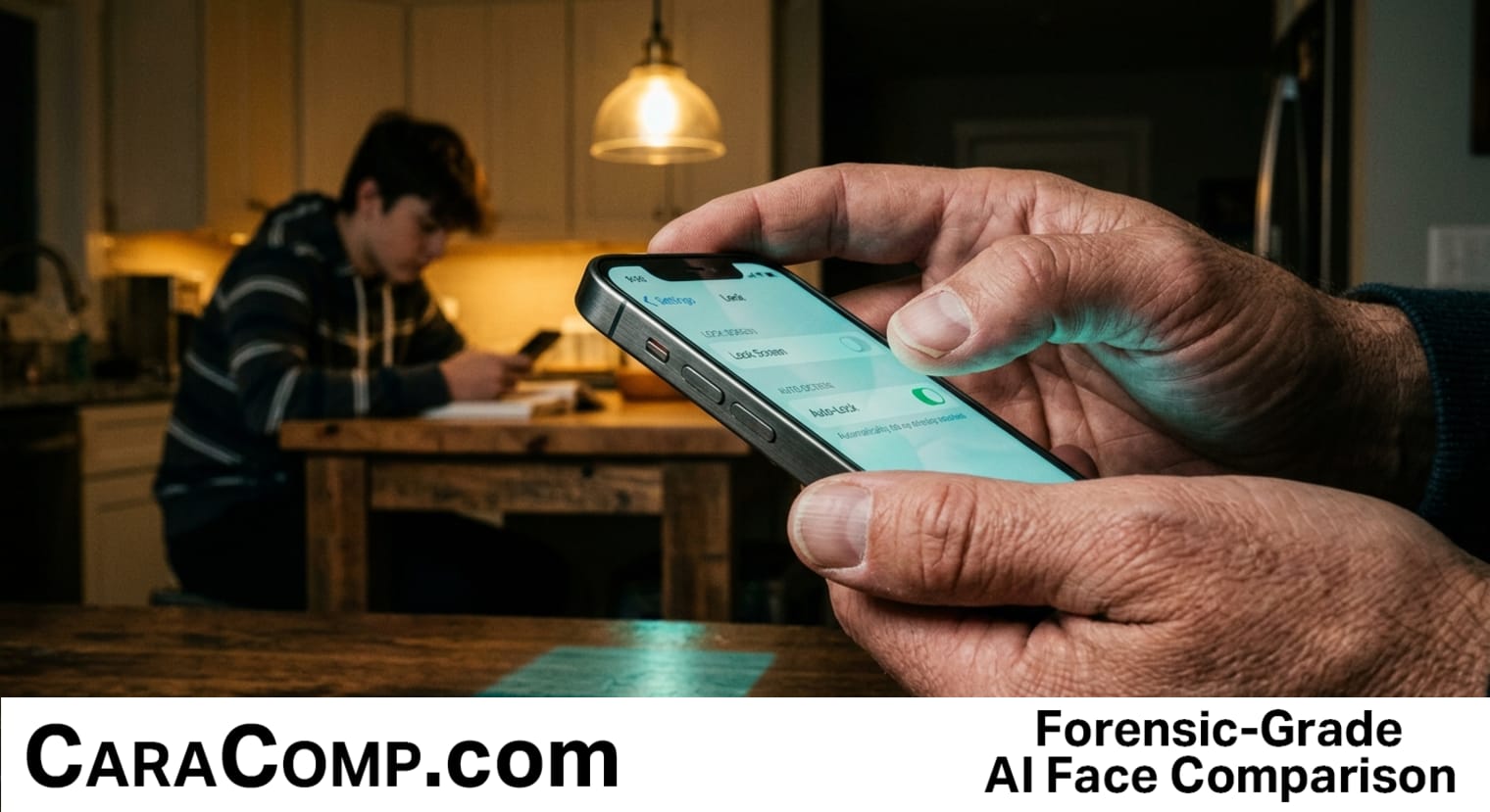 age verification device using zero-knowledge proofs, phone screen showing a shie