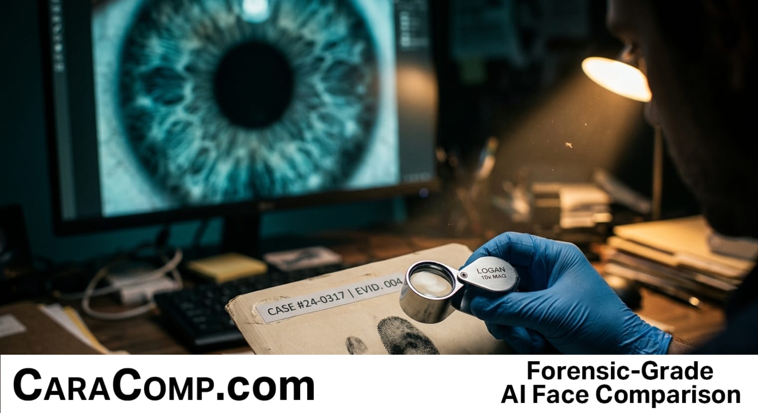 biometric identity theft, skin appear too smooth, close-up of an eye scan next t