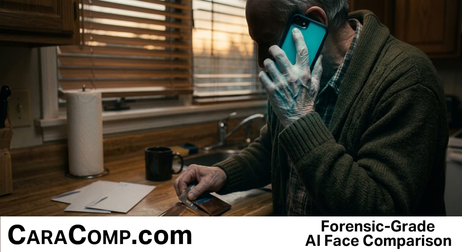 deepfake voice scam news today, deepfake scam, phone showing a glowing call wave