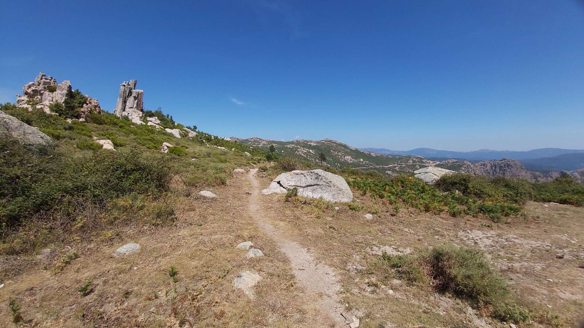 Le Monte San Petru depuis le Col de Saint-Eustache.
