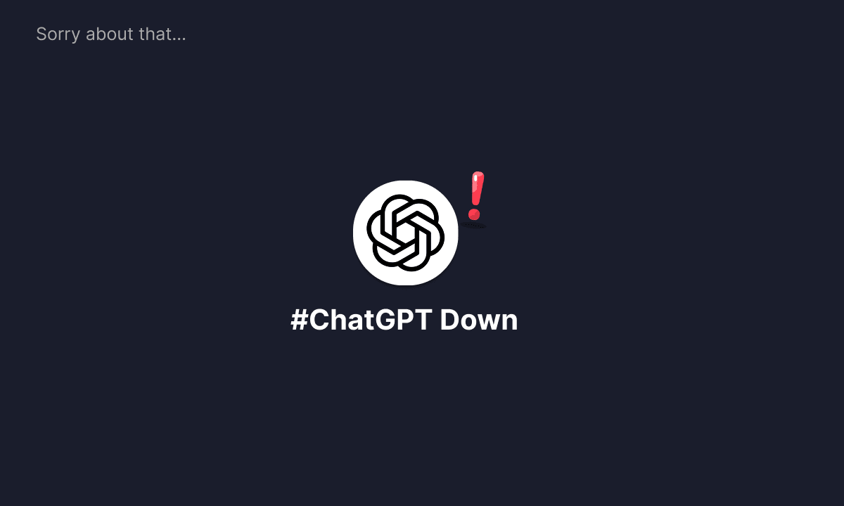 ChatGPT Logo with exclamationo