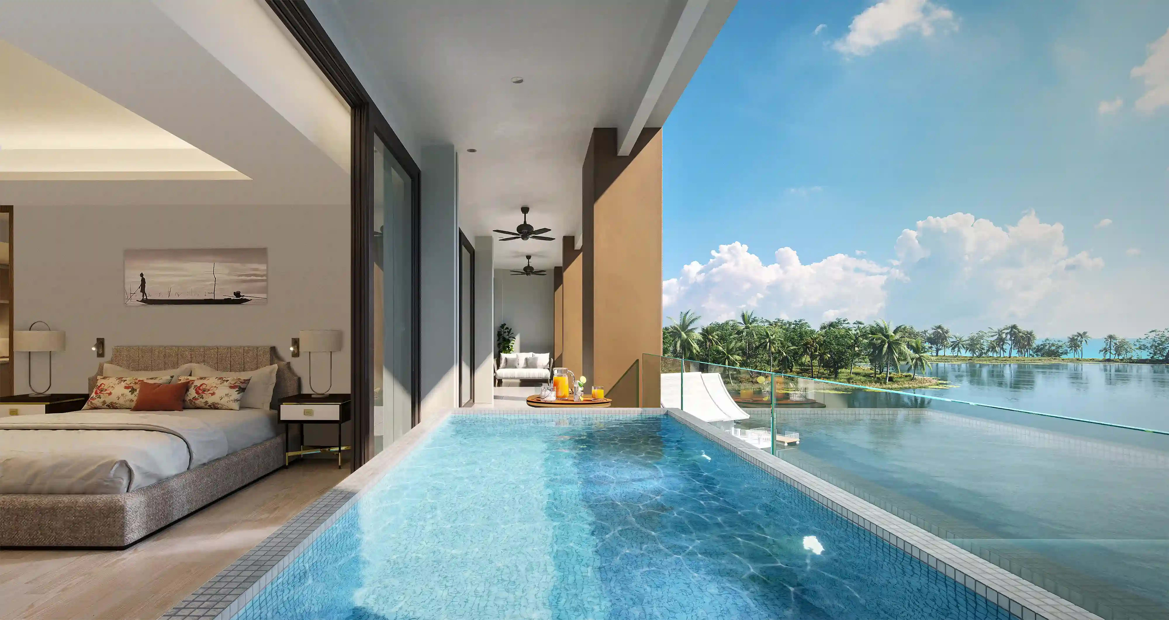 Angsana Oceanview Residences — resort amenities and pool area