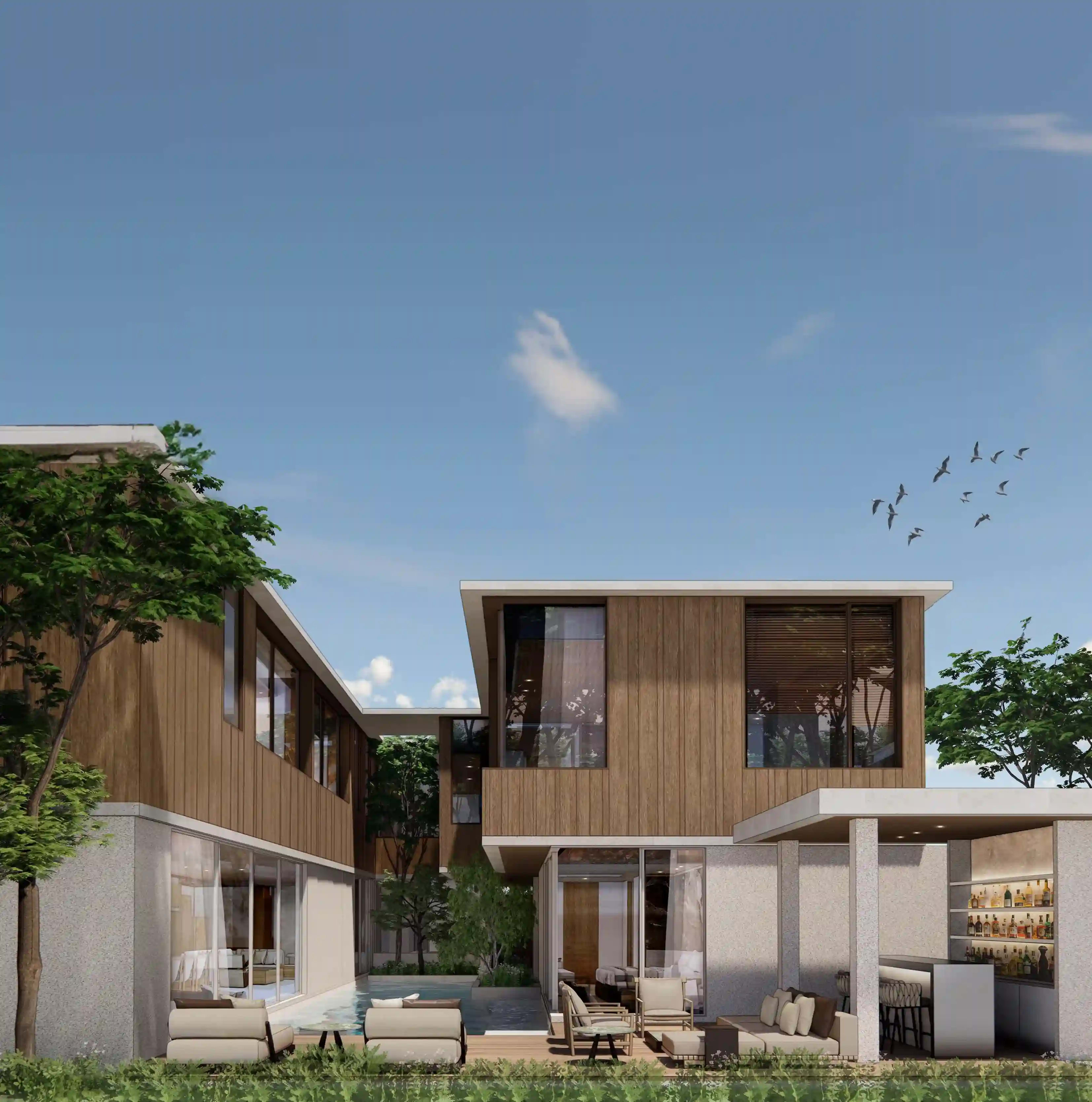 The Harmony by Wallaya Villas — villa exterior and landscaping detail