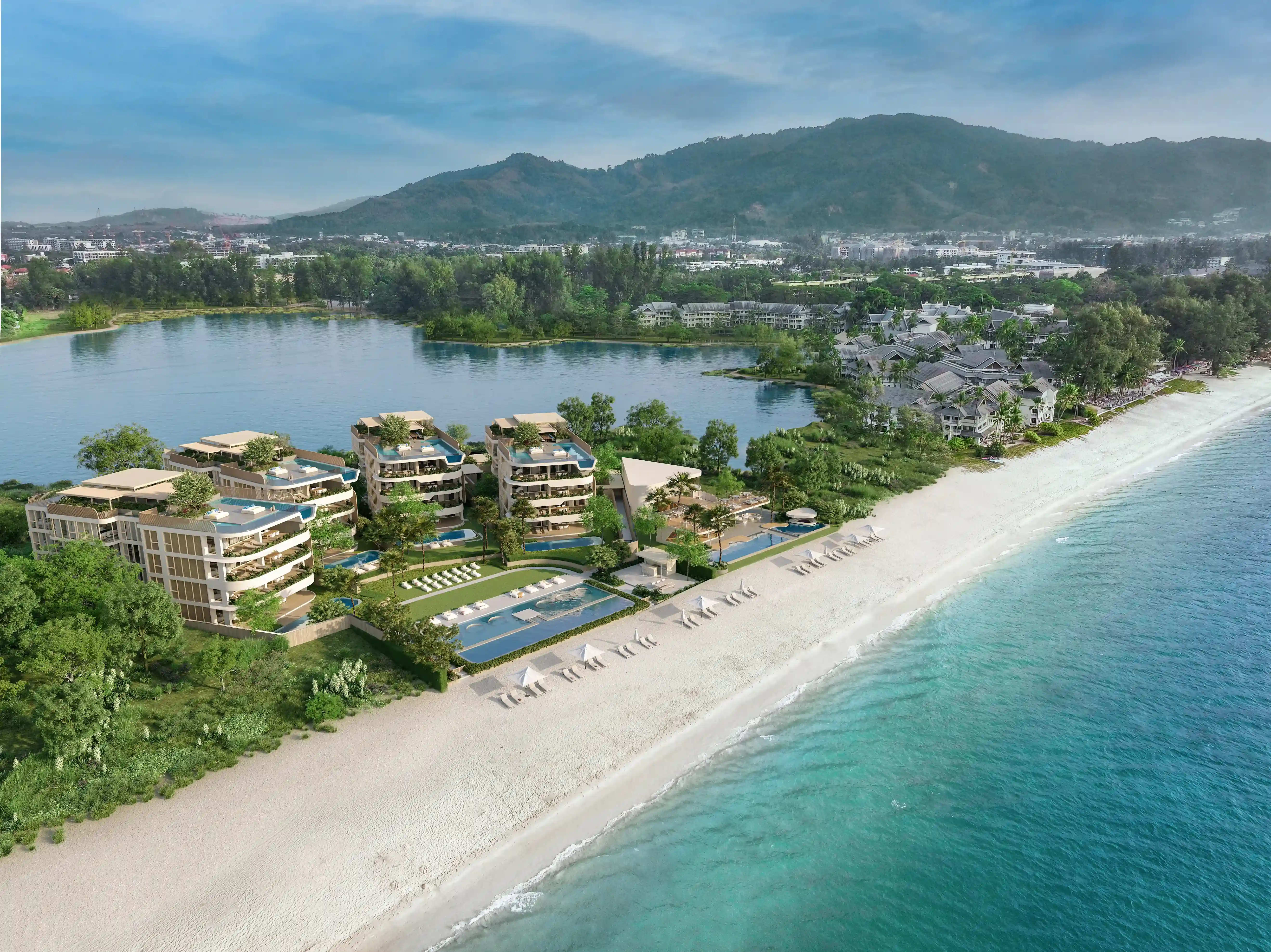 Banyan Tree Oceanus — exterior view of the residences at Laguna Phuket
