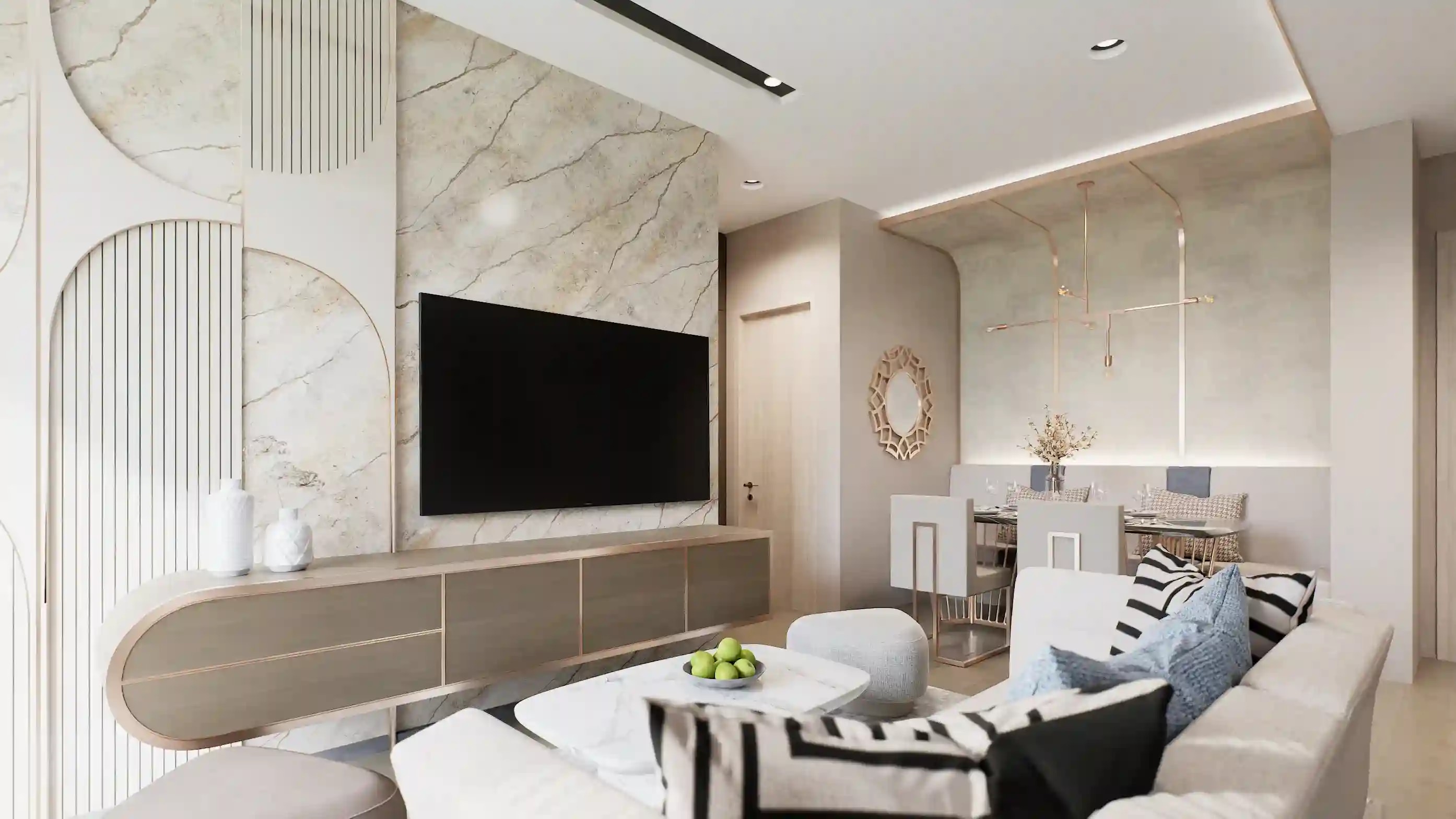 Bellevue Lagoon interior apartment living area