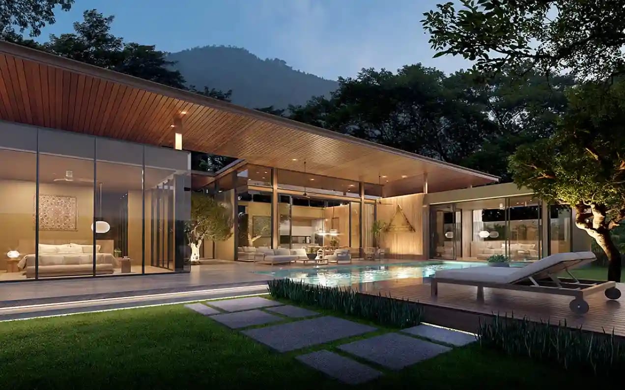 Mount Mono exterior with landscaping