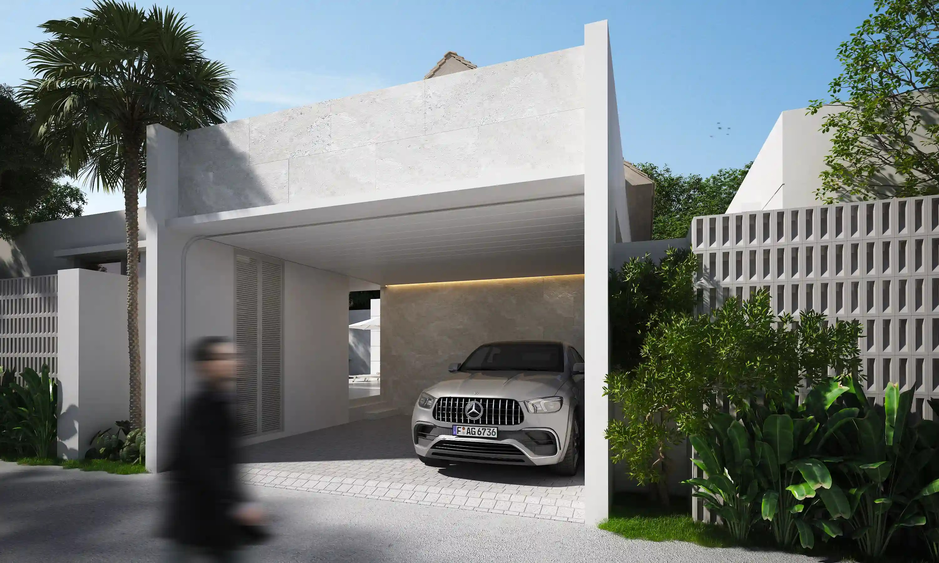 Sana Vista Villas exterior pool and garden