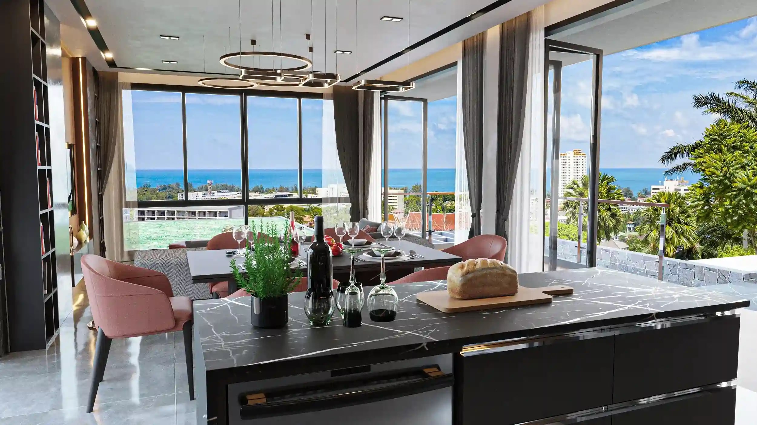 Hightone Seaview Villas interior bedroom