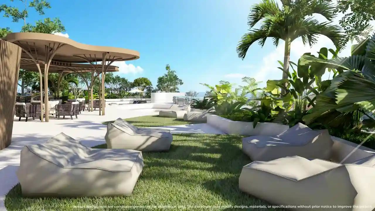 Vibe Residence Karon — landscaped gardens and communal areas