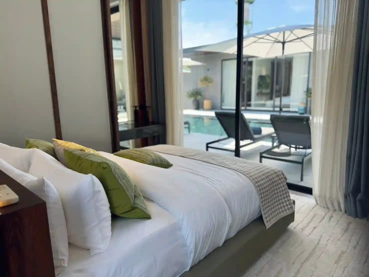 Sea Central bedroom — elegant tropical interiors with quality fittings