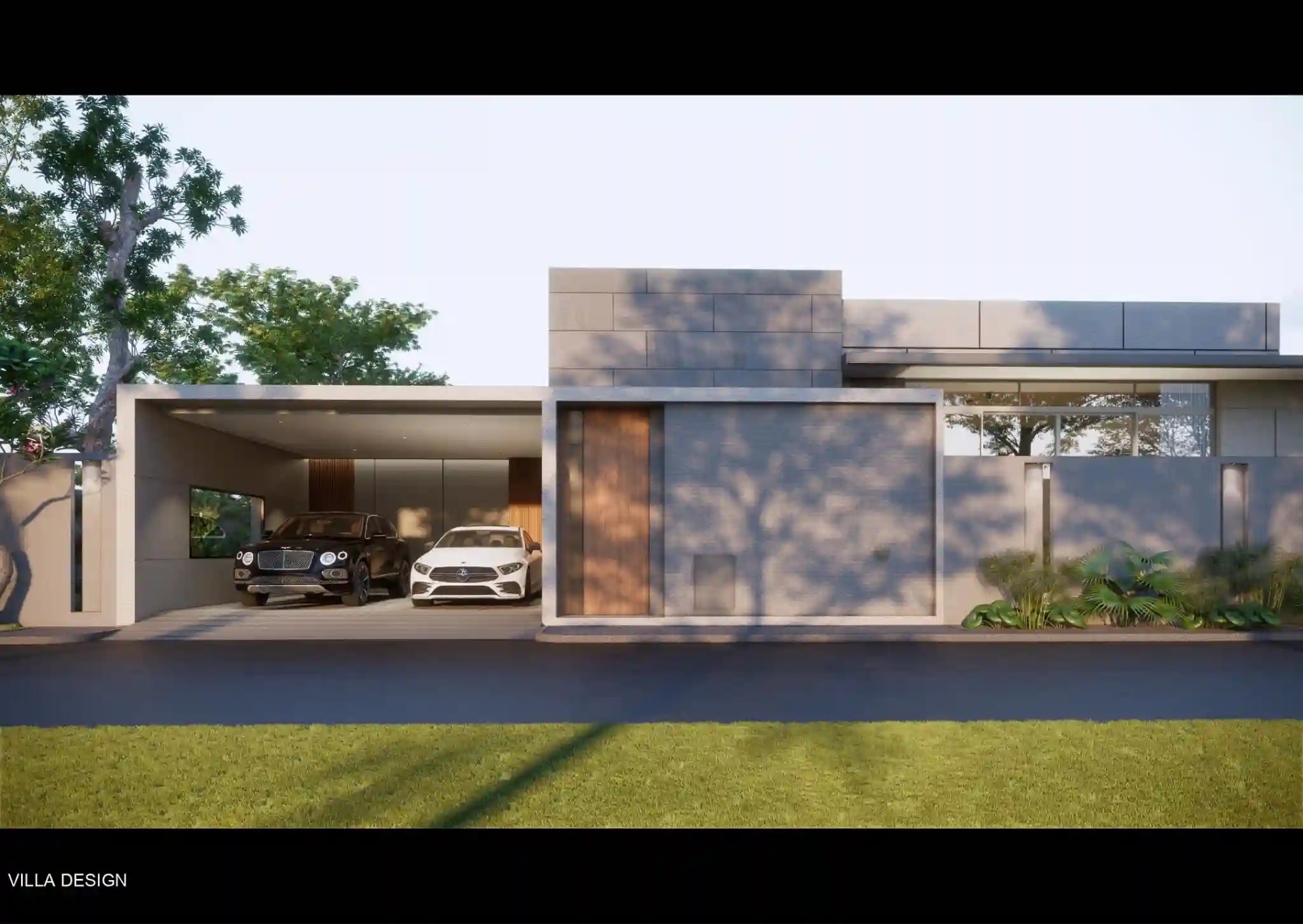 Oliver Villa exterior — tropical pool and garden setting