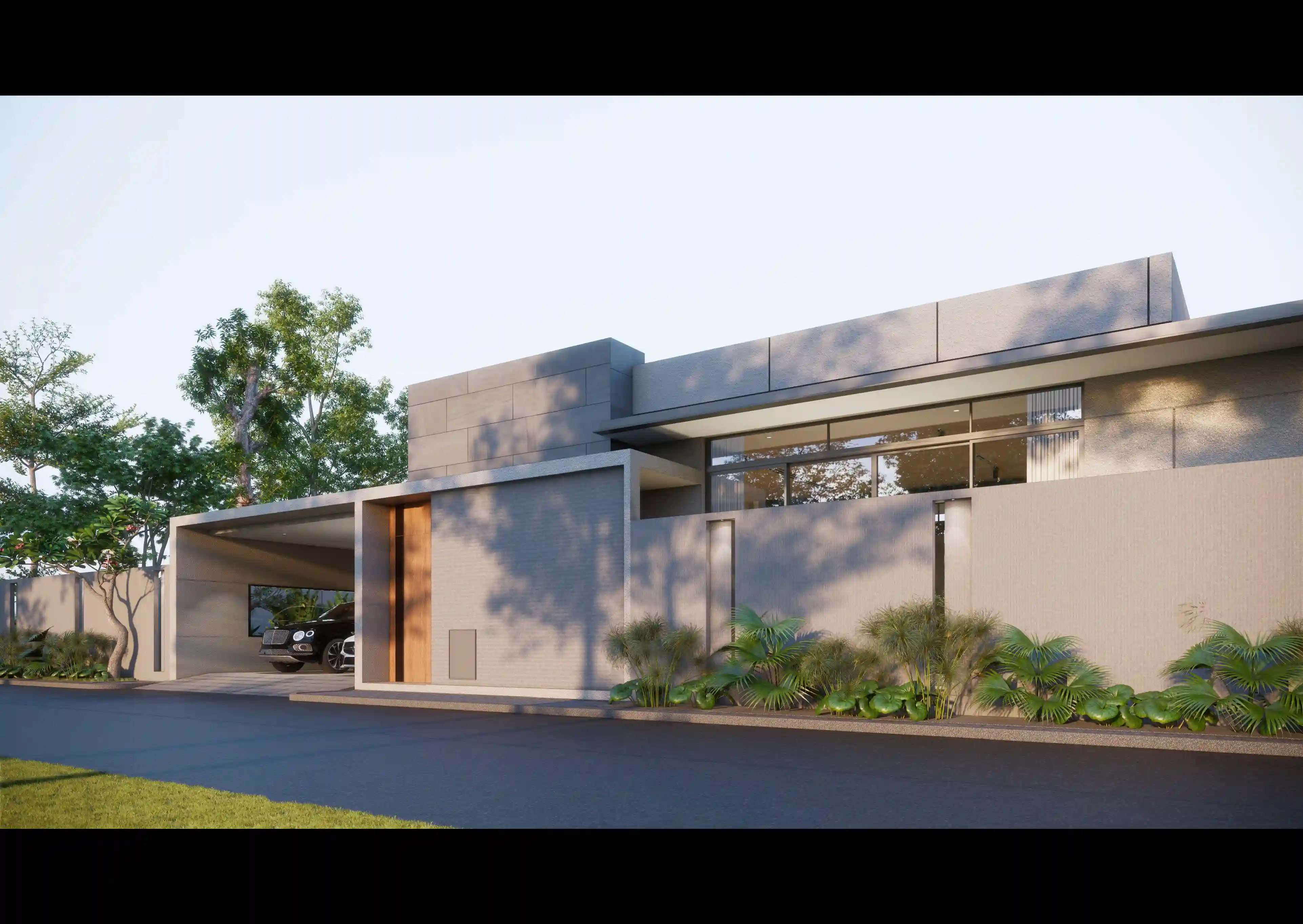 Laurinda Villa pool and facade