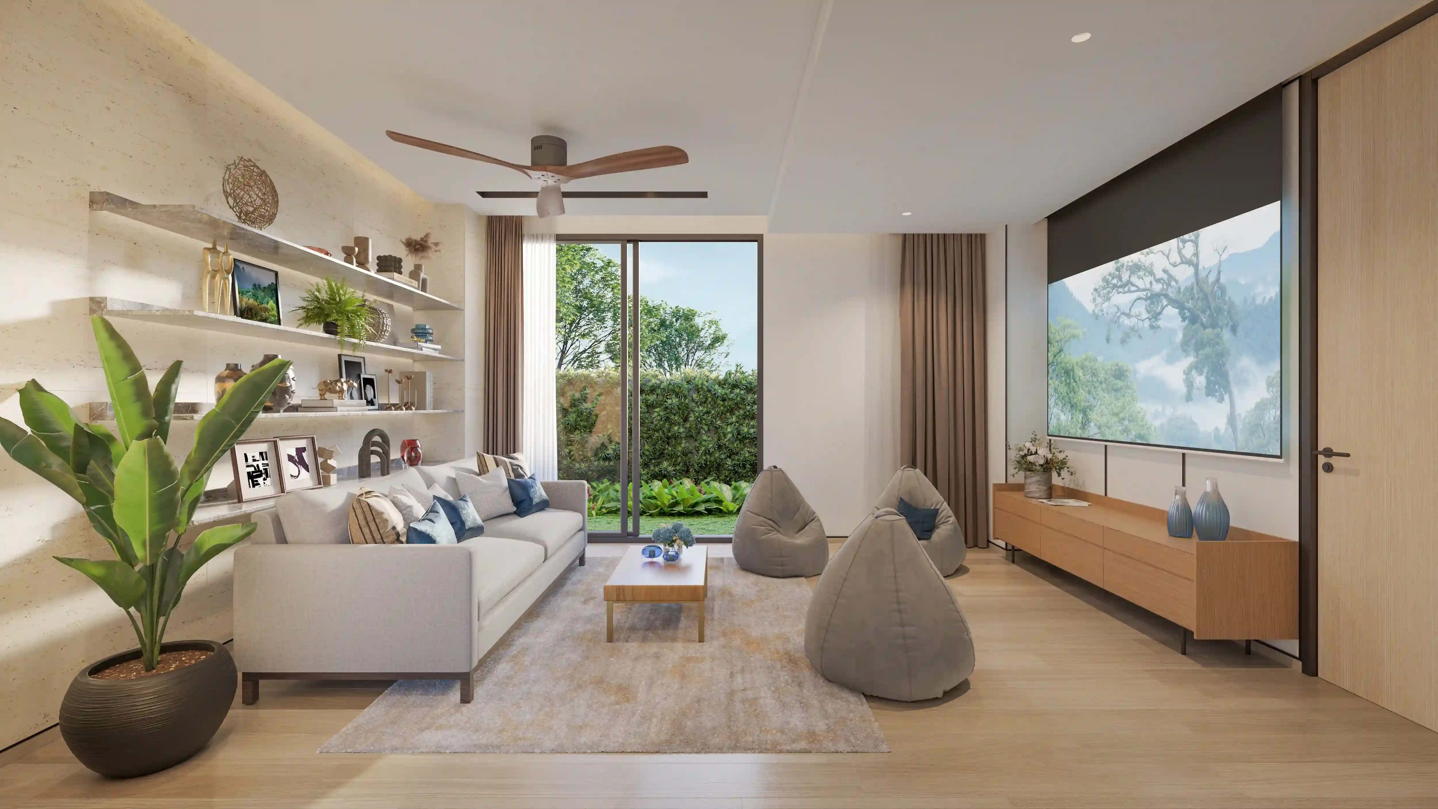 Banyan Tree Nammu — bedroom and terrace detail