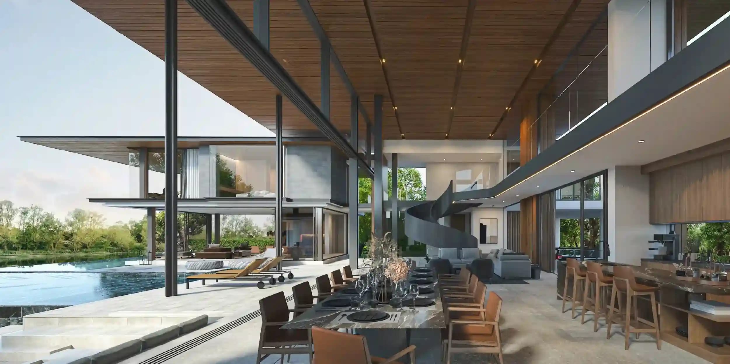 The Residence Prime exterior — elegant pool villa with generous plot in Layan