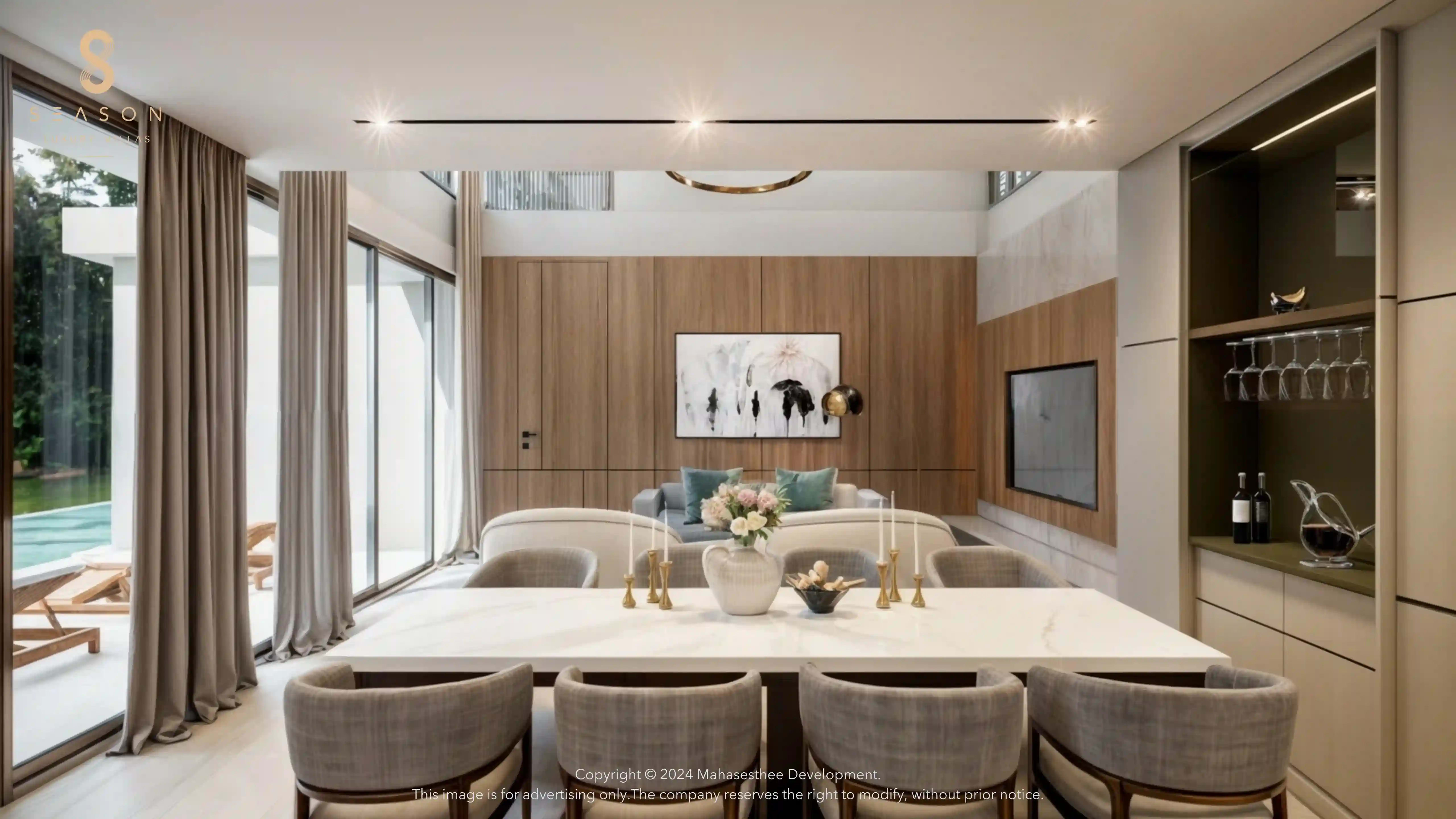 Season Rosewood interior living space