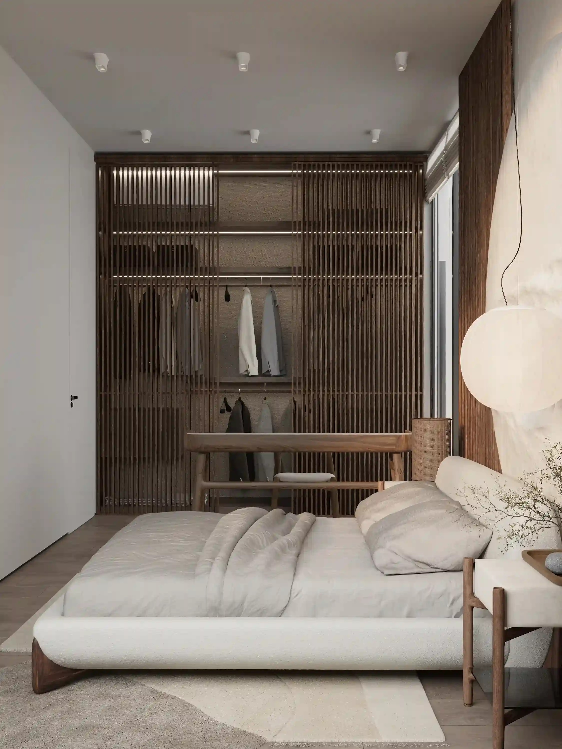 Sunny Moon interior — bedroom with Thai contemporary décor