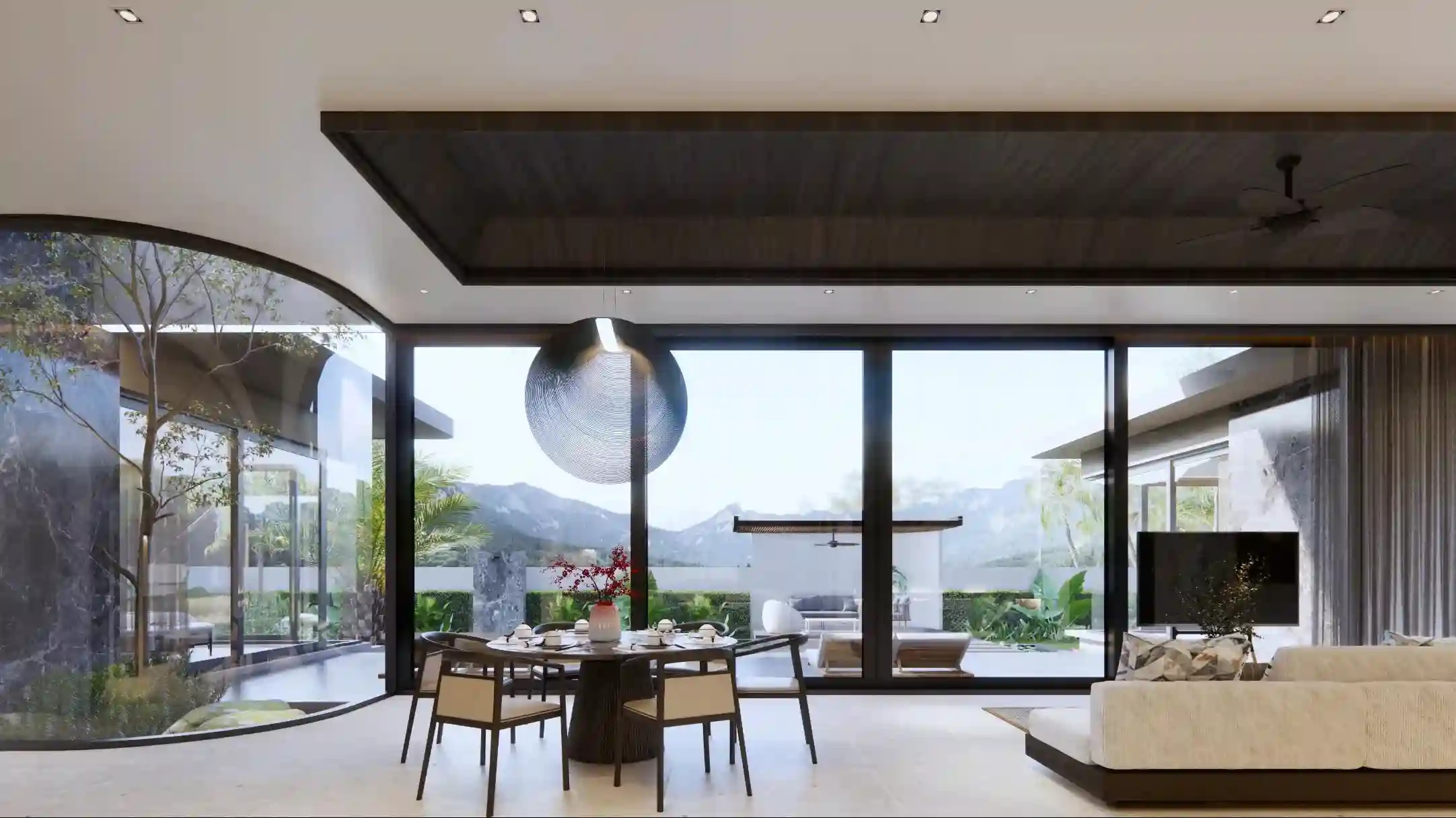 Vimannaya Residence interior — master bedroom with en-suite