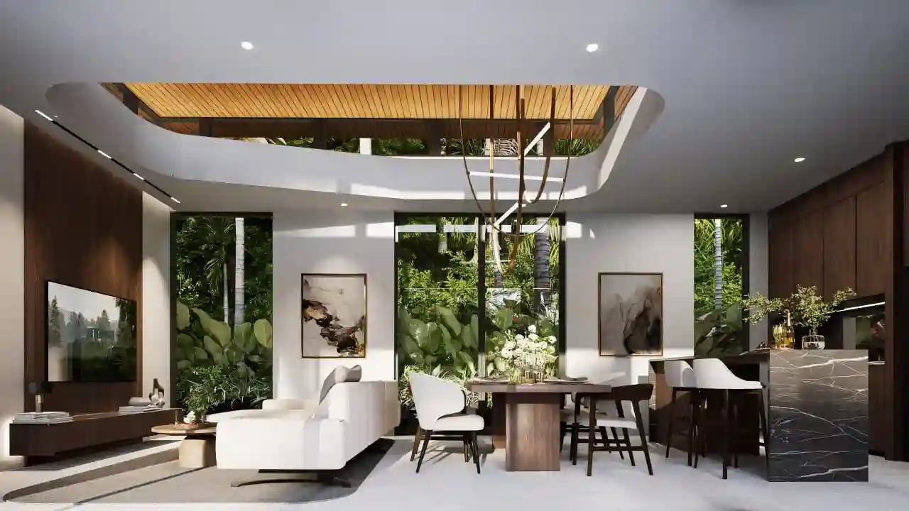 Aileen Villas Phase 6 private pool villa interior living space