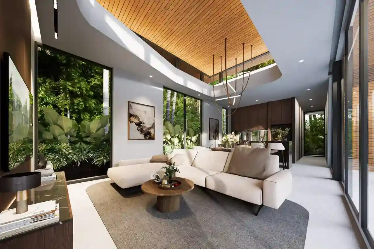 Aileen Villas Phase 6 bedroom interior with tropical design details