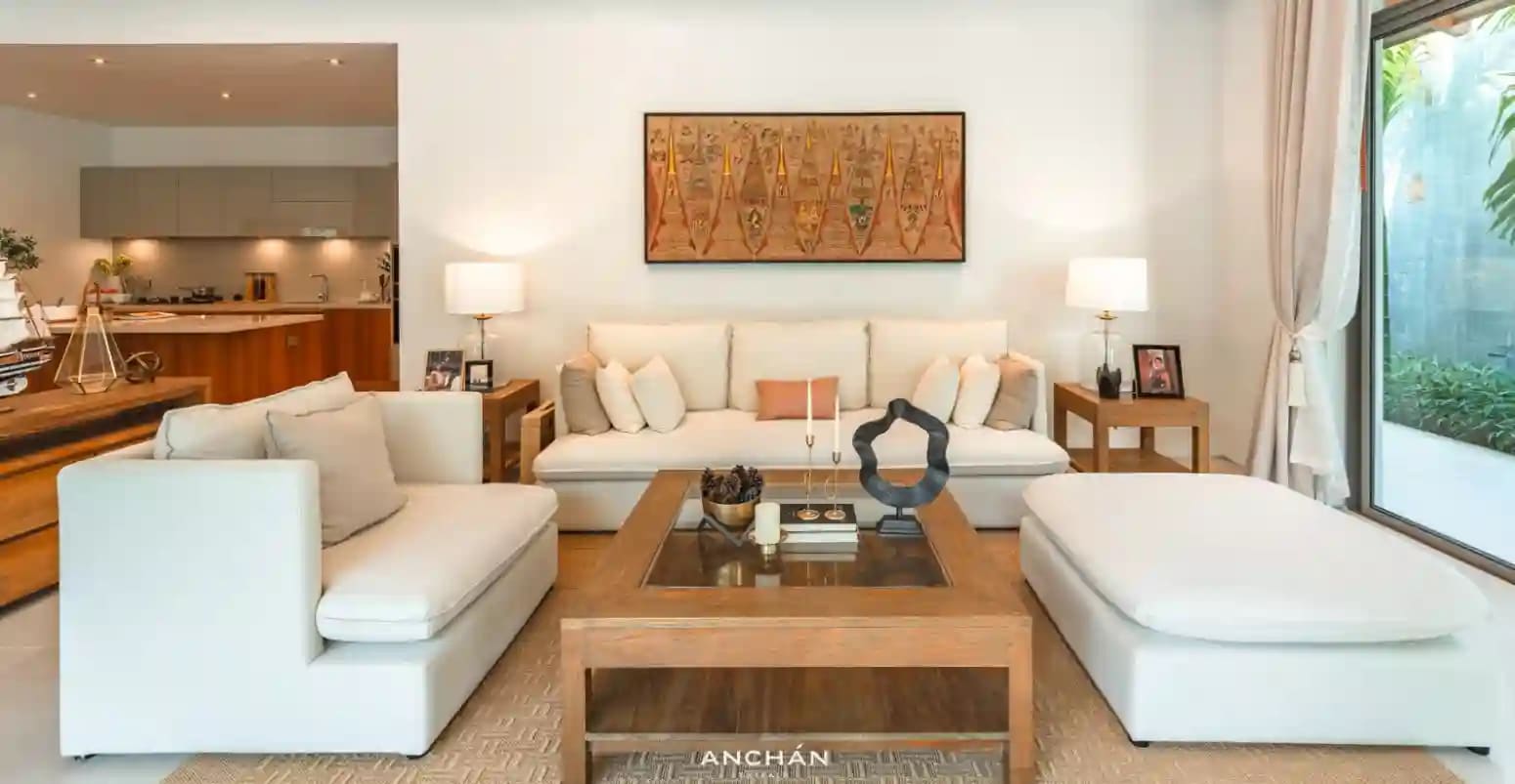 Anchan Emerald villa bedroom and interior detail