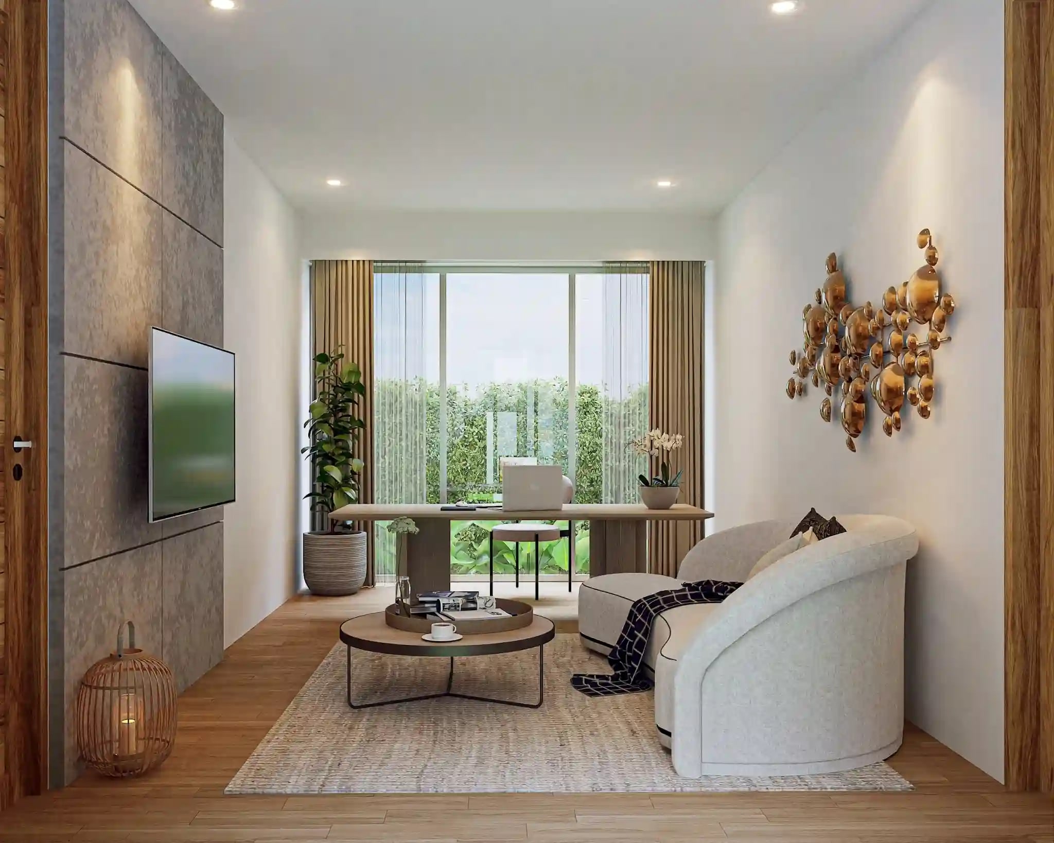 Luna Vista interior — master suite with private terrace