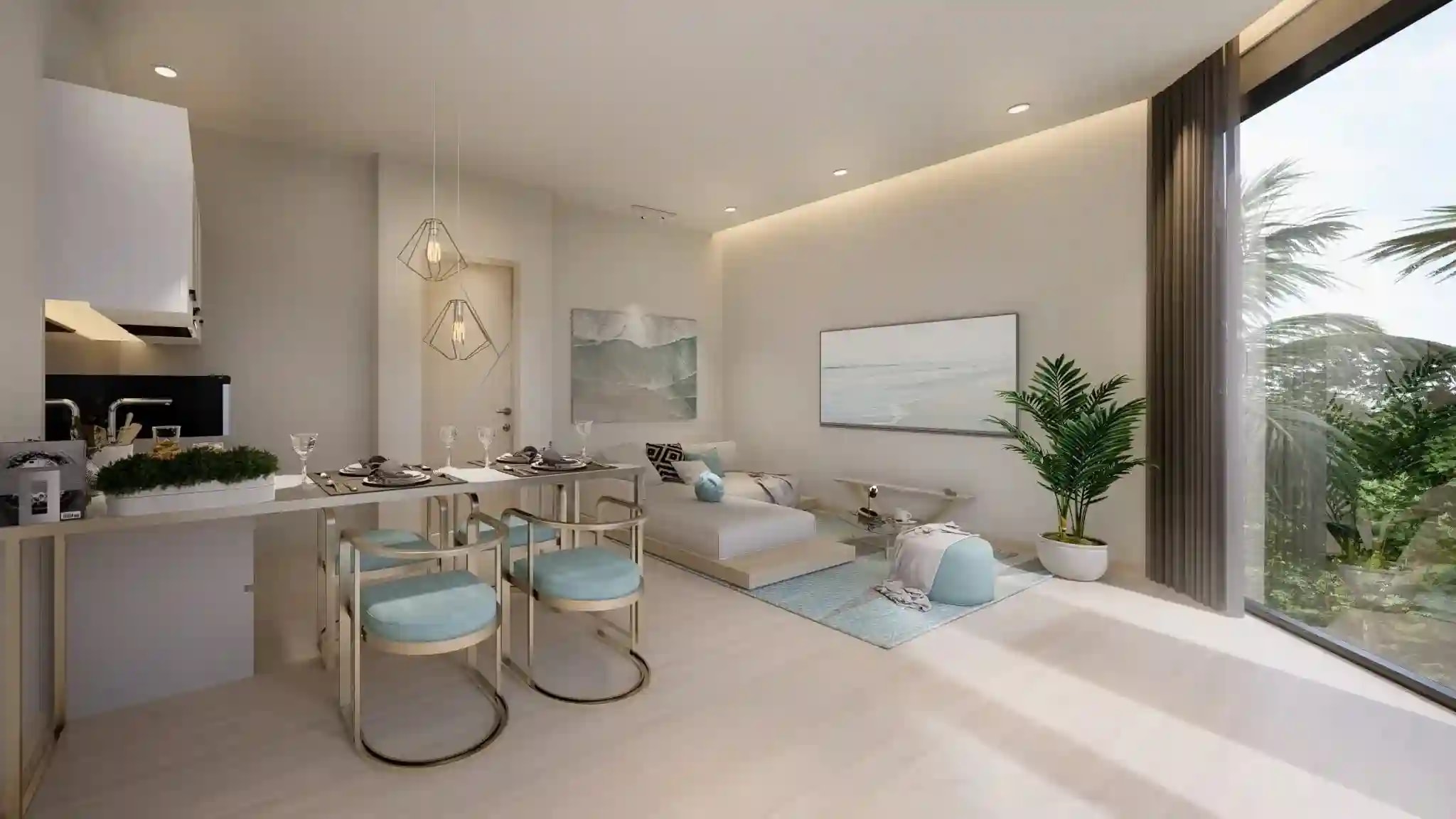 The One Naiharn interior apartment finish