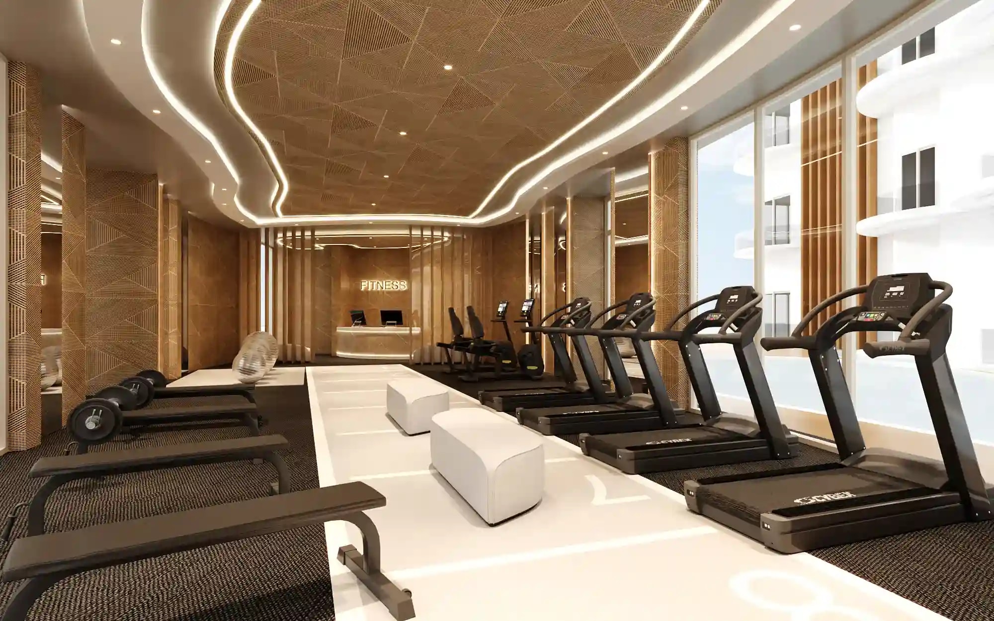 On-site amenities — fitness or co-working space