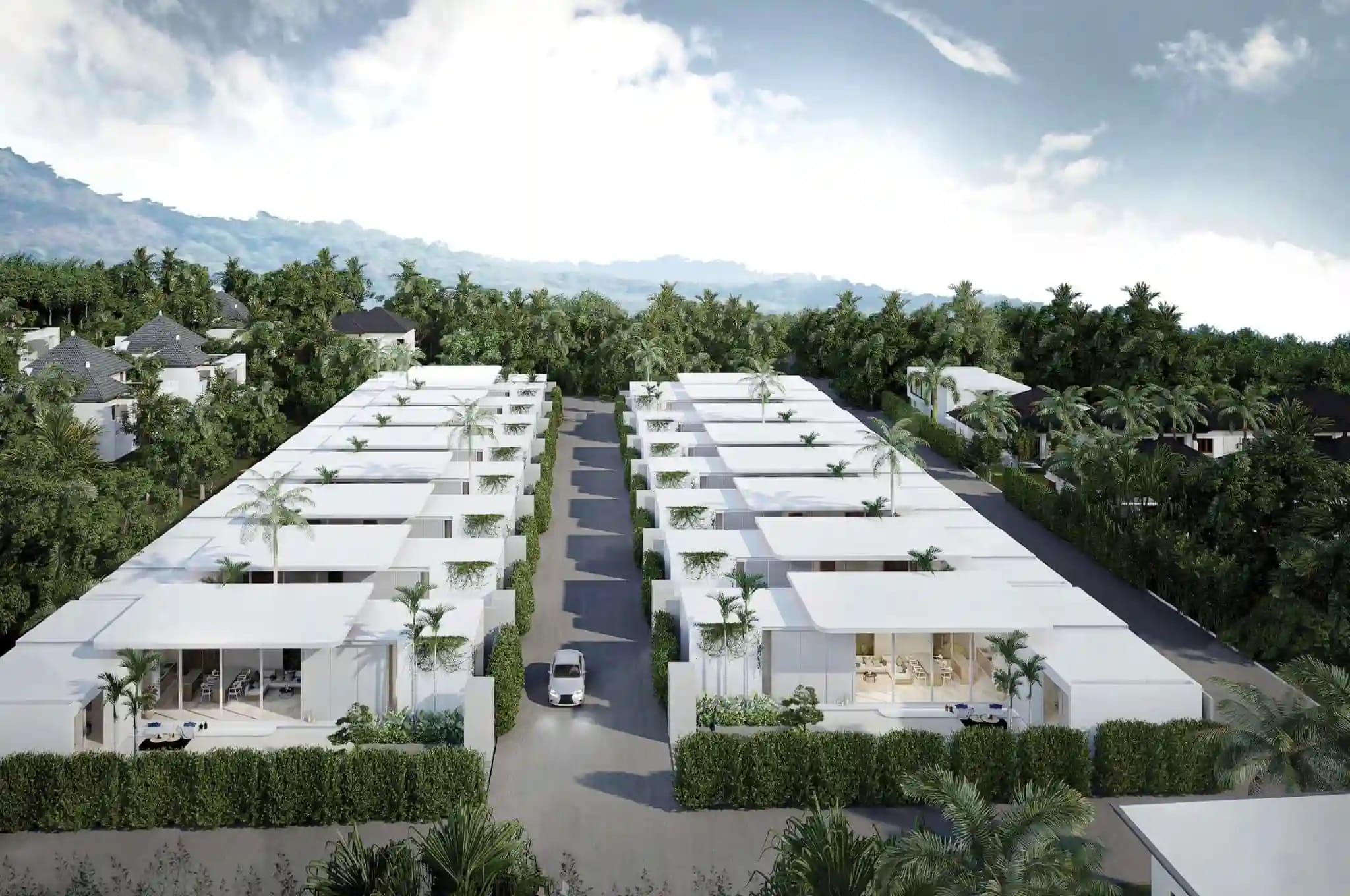 Charn Baan Saiyuan exterior — gated villa community in Rawai