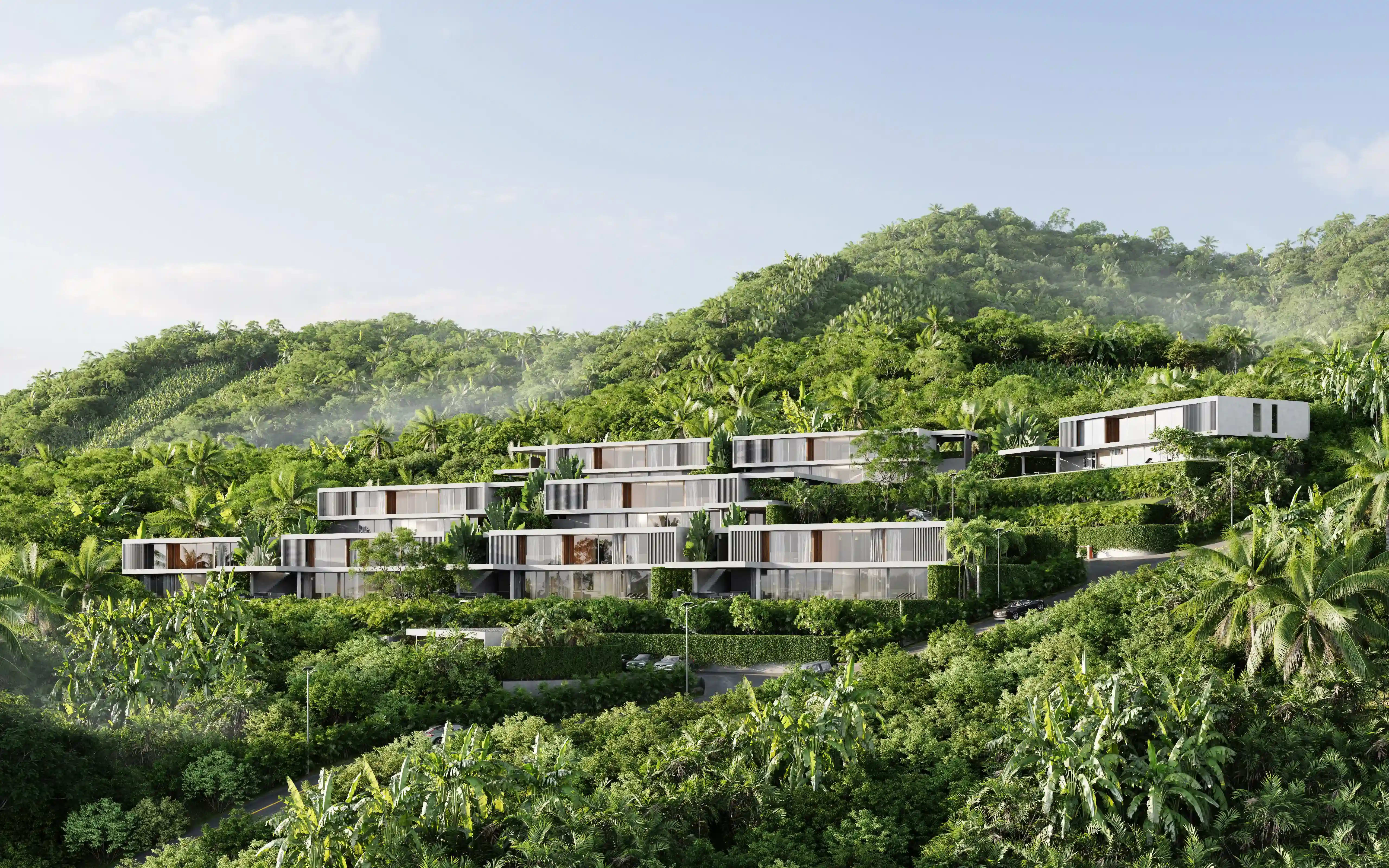 Canopy Hills Villas exterior hillside view