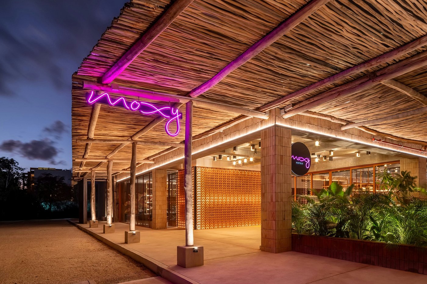 Tulum hotel zone entrance and jungle corridor