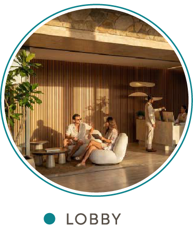 Costa Mujeres beachfront residential development and amenity pool