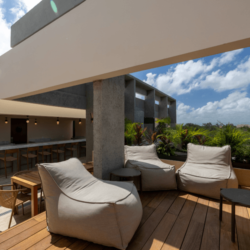 Bardo Tulum interior design spaces and material palette