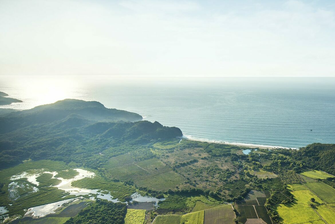 Rosewood Mandarina beachfront aerial landscape