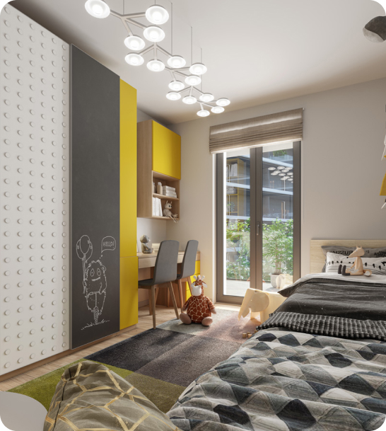 Feel UpTown apartment interior layout