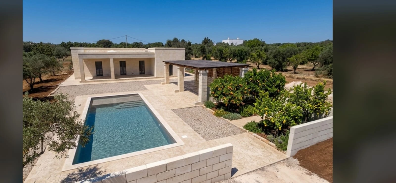 Modern villa with traditional elements