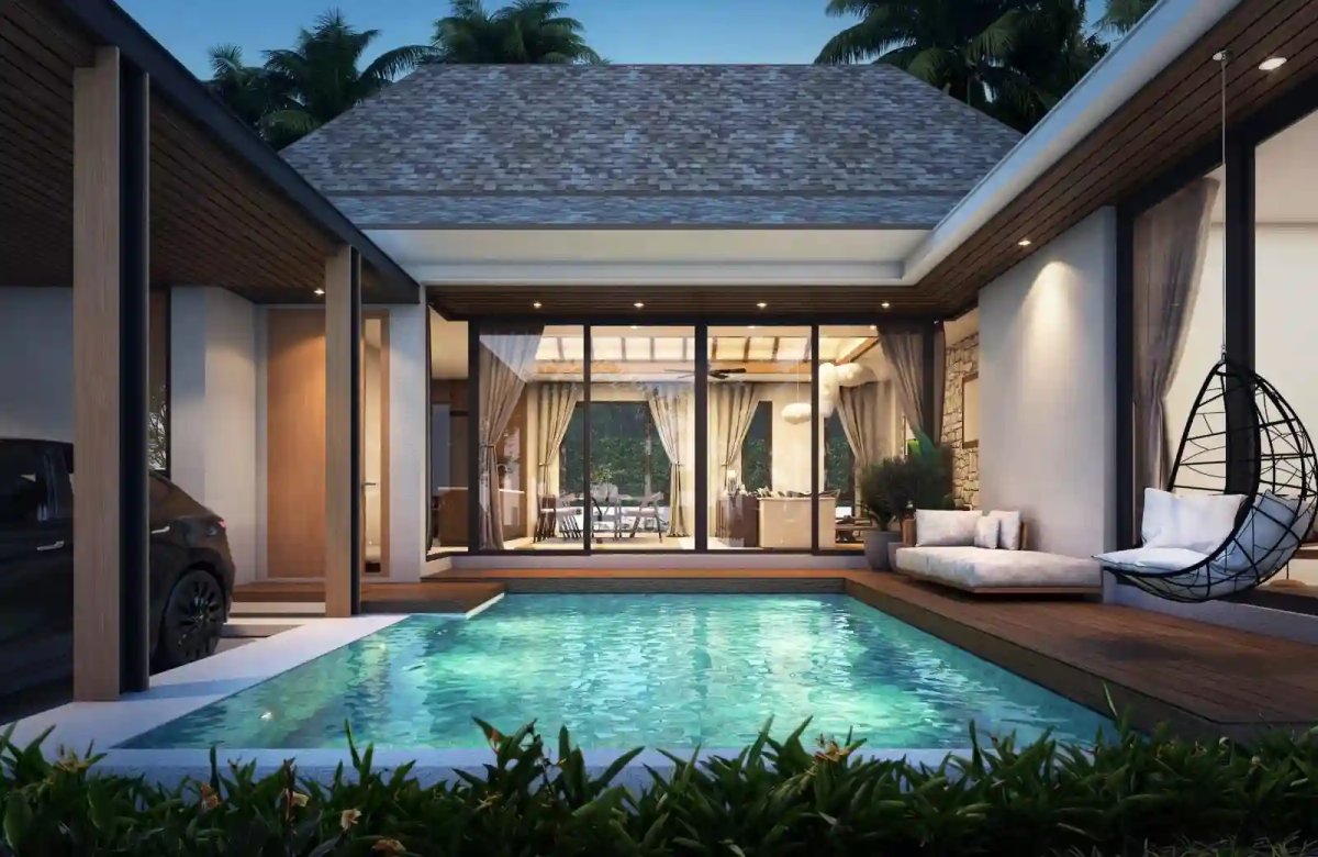 Verdi boutique villa development with landscaped grounds, north Phuket