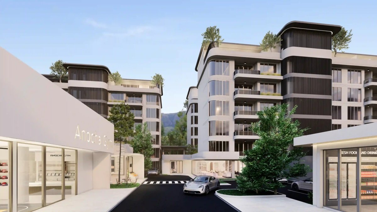 The Element Condo exterior communal areas and grounds