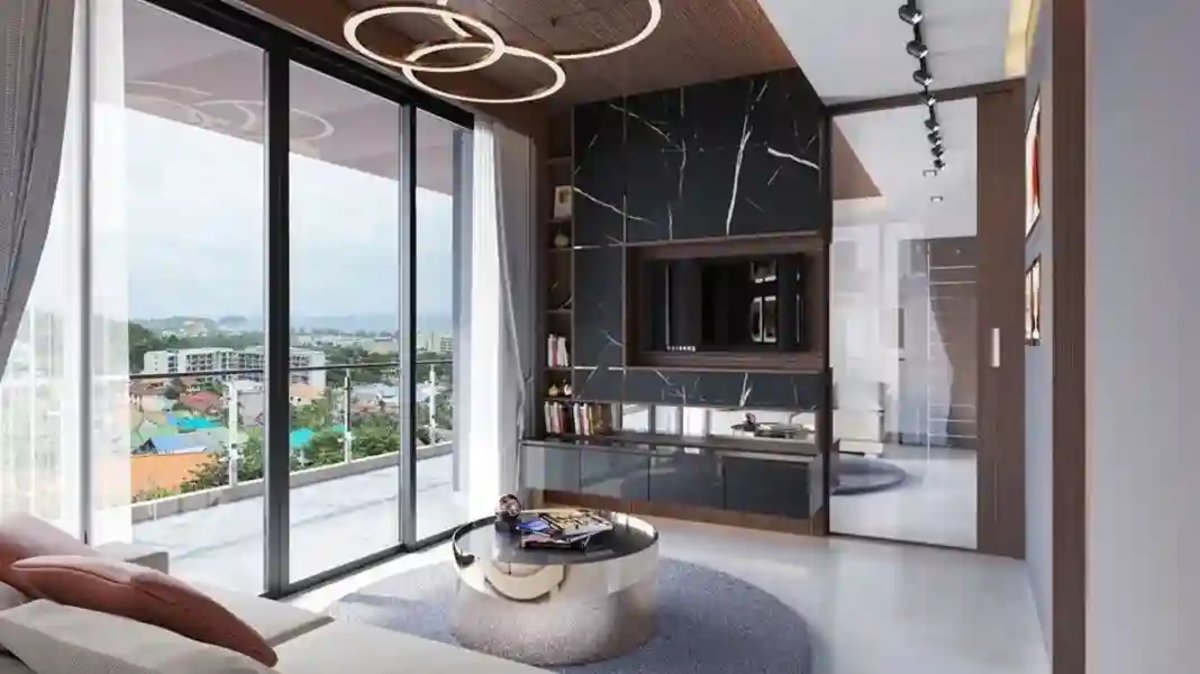 Hightone Seaview Villas hillside, interior view